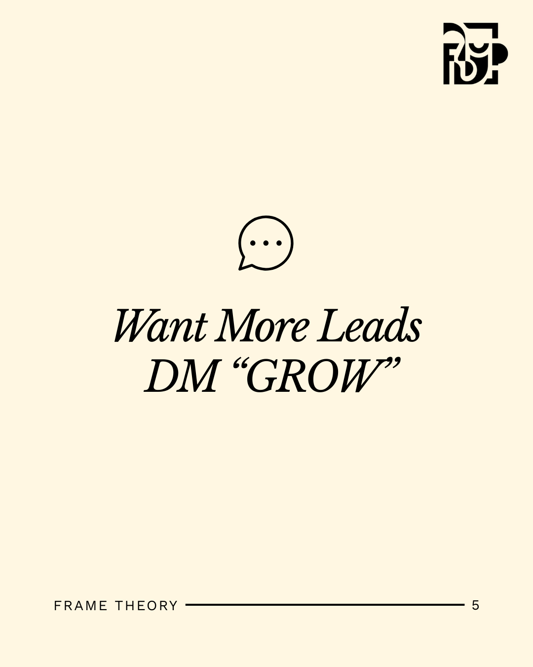 Frame Theory Digital Marketing Agency Brand Creatives